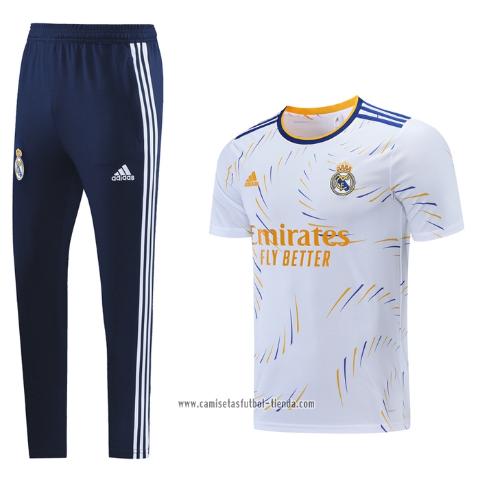 Chandal del Real Madrid 2021 2022 Manga Corta Blanco